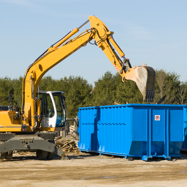 what size residential dumpster rentals are available in Rochelle